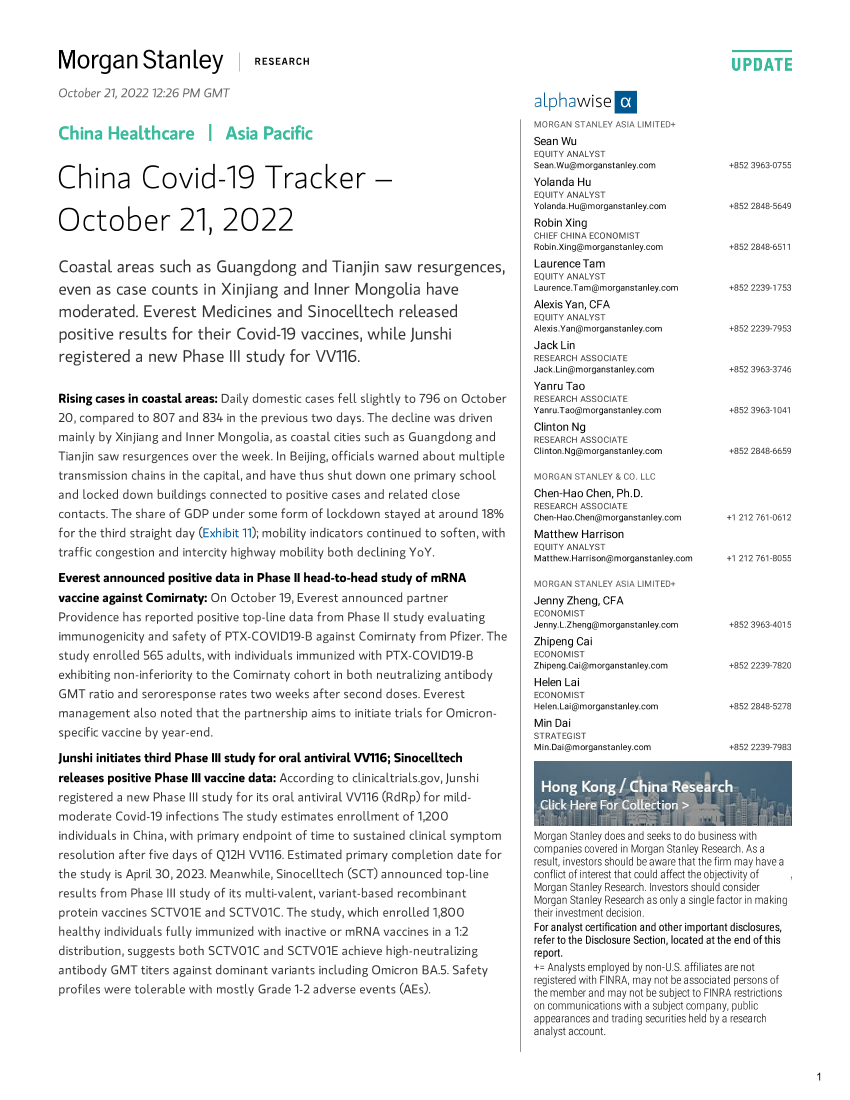 2022-10-21-Morgan Stanley Fixed-China Healthcare China Covid-19 Tracker – October 21, 2022-988318672022-10-21-Morgan Stanley Fixed-China Healthcare China Covid-19 Tracker – October 21, 2022-98831867_1.png